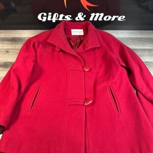Norm Thompson Red Pea Coat